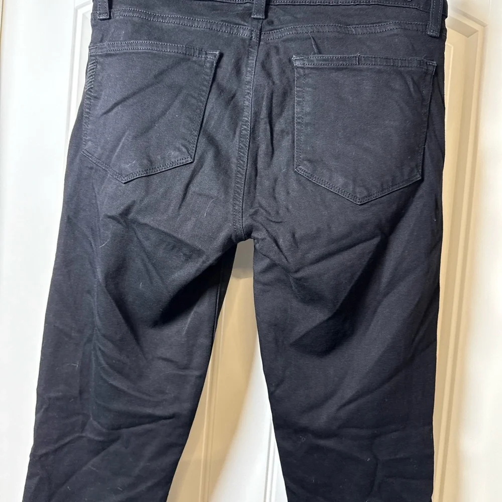 PAIGE Verdugo Crop Black Overdye Skinny Jeans Size 28‎ | Made in USA